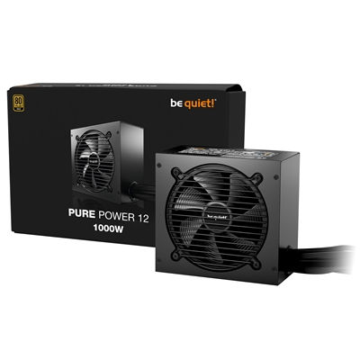 be quiet! 1000W PURE POWER 12, 80 PLUS Gold, ATX 3.1 compliant and PCIe 5.1 c...