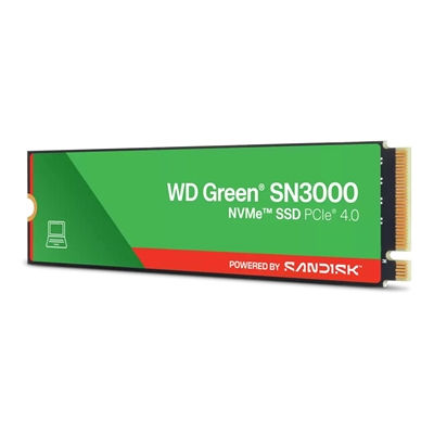 WD Green SN3000 (WDS200T4G0E-00CPS0) 2TB NVMe SSD, M.2 Interface, PCIe Gen4, ...
