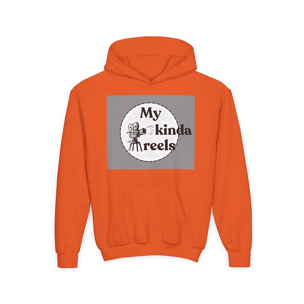 Thumbnail: My Kinda Reels Graphic Youth Heavy Blend Hoodie