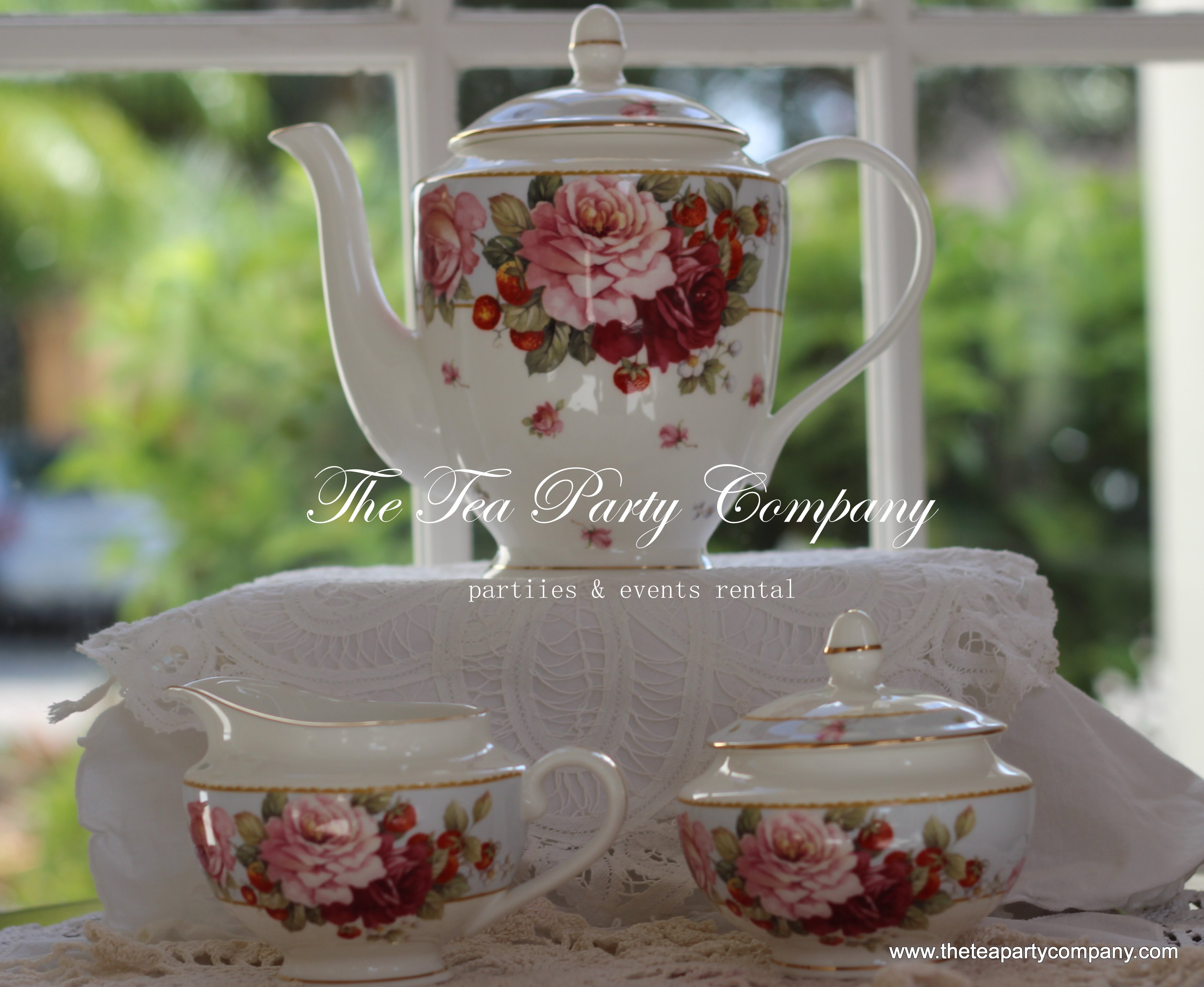 Matching Tea Sets The Tea Party Company Party Rentals Tampa