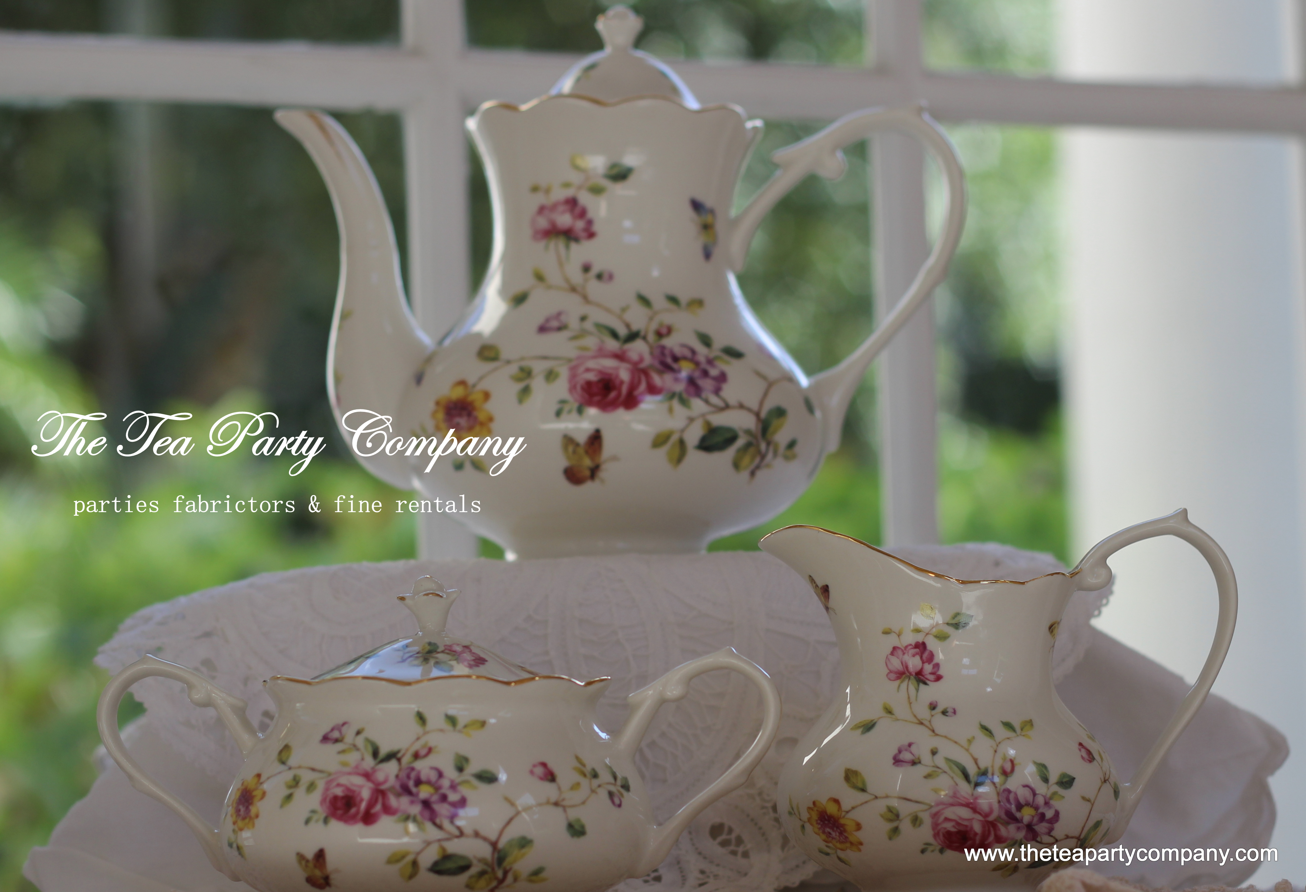 Matching Tea Sets The Tea Party Company Party Rentals Tampa