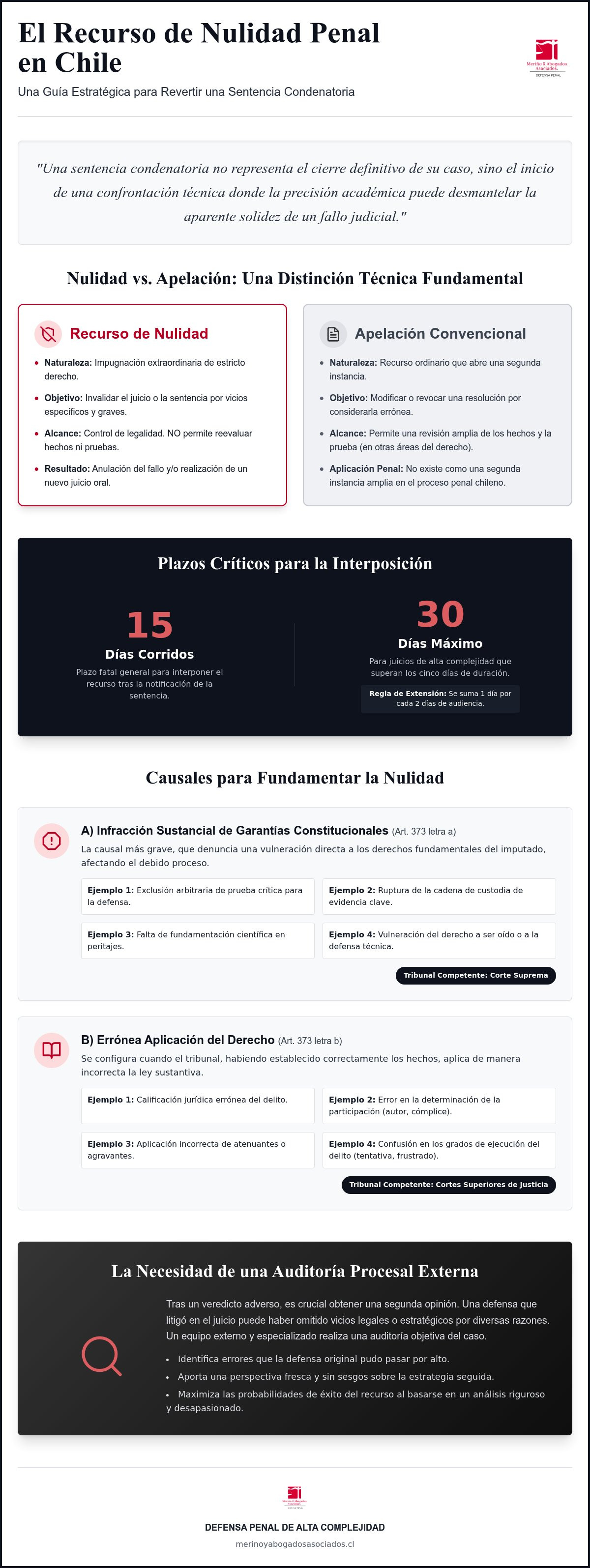 Abogado recurso de nulidad penal