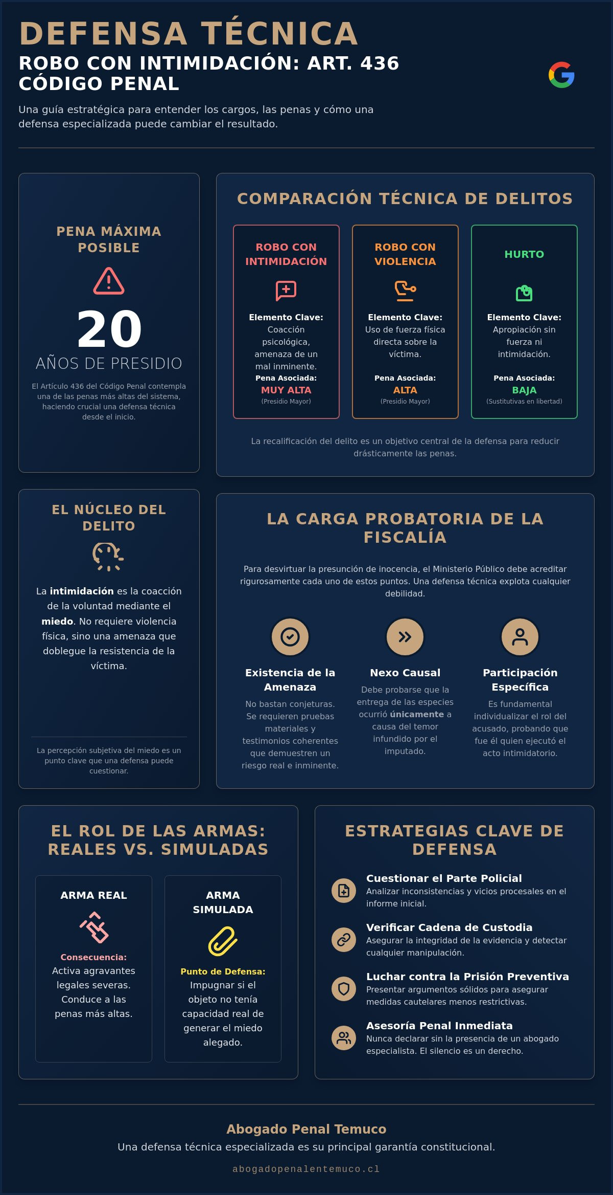 Defensa robo con intimidacion