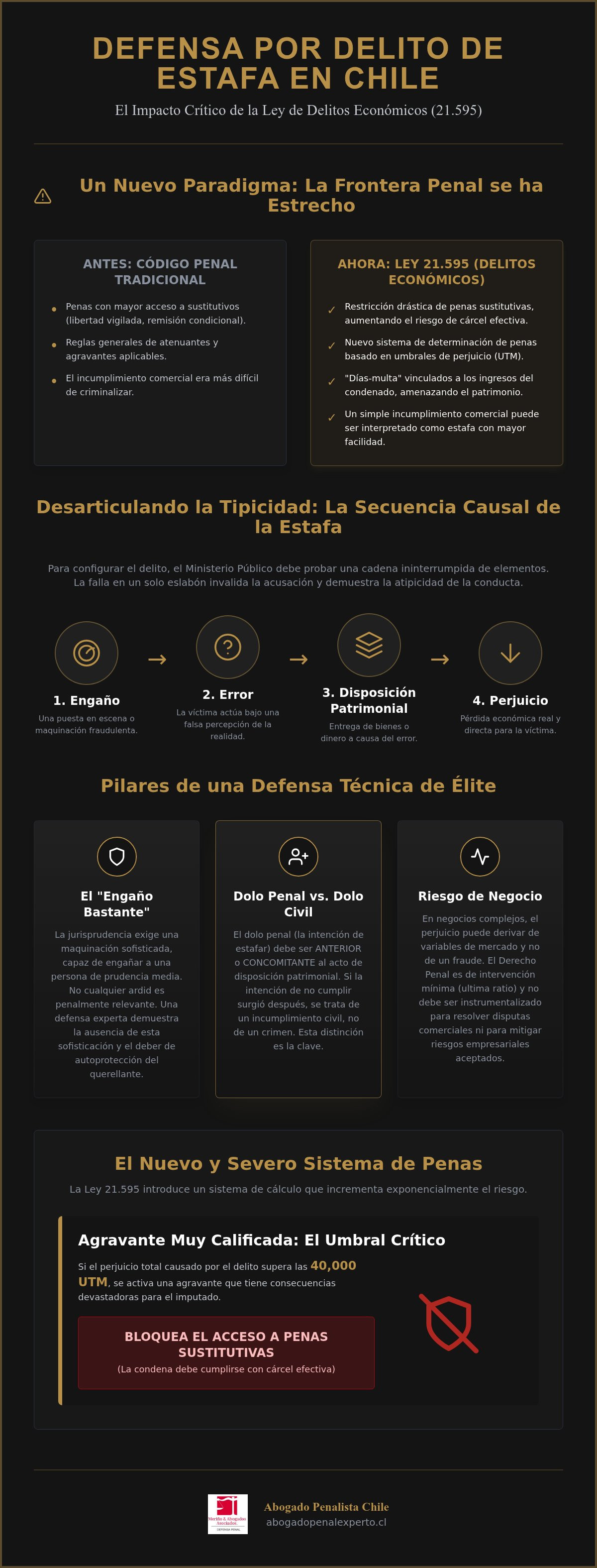 Defensa por delito de estafa chile