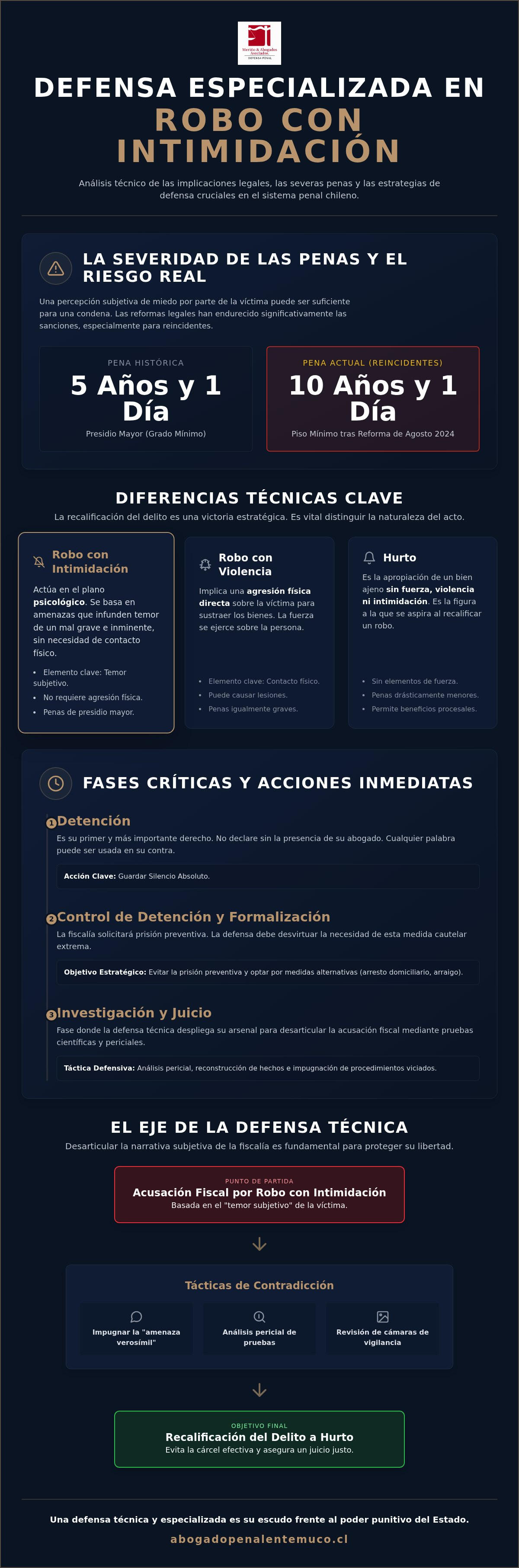 Defensa robo con intimidacion