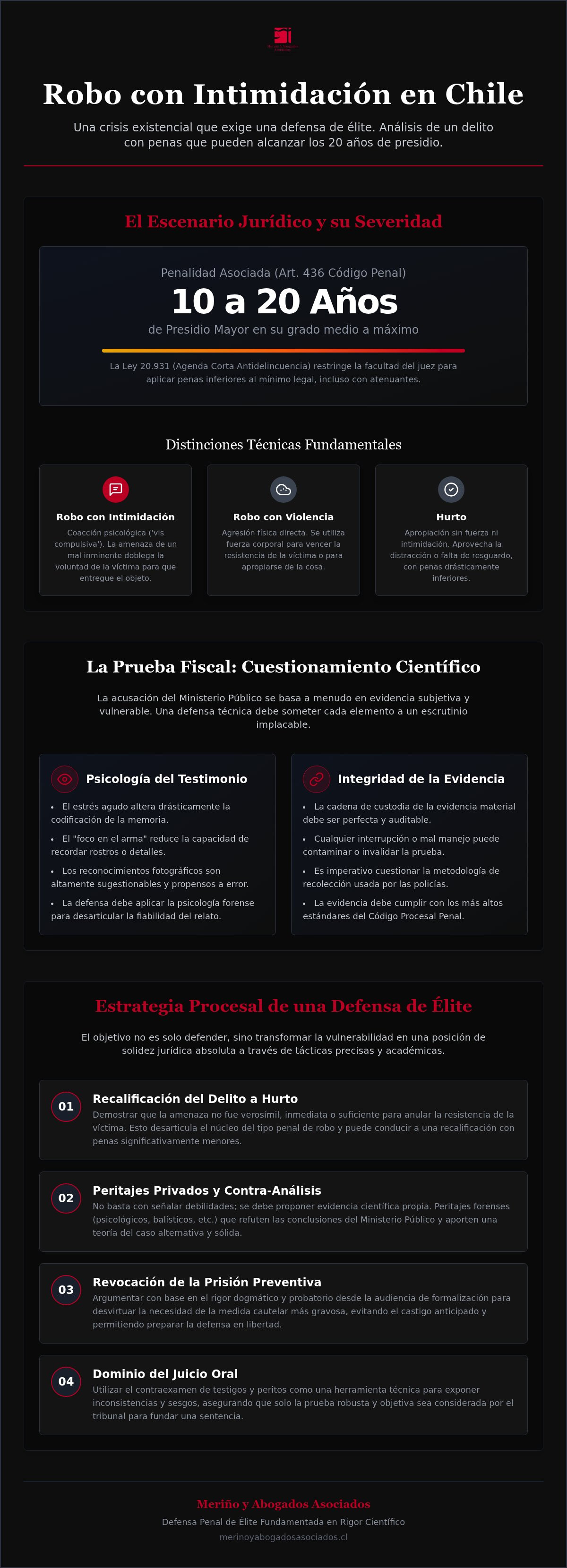 Abogado por robo con intimidación