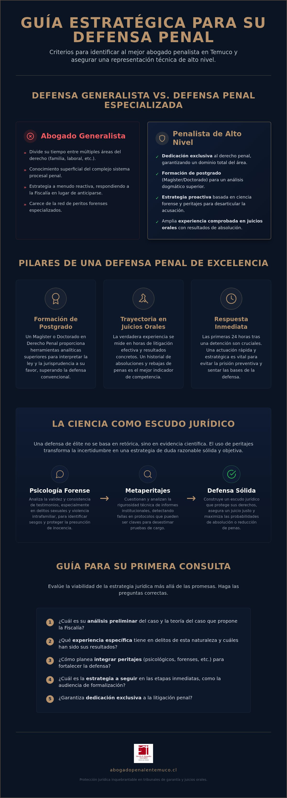 Mejor abogado penalista en Temuco