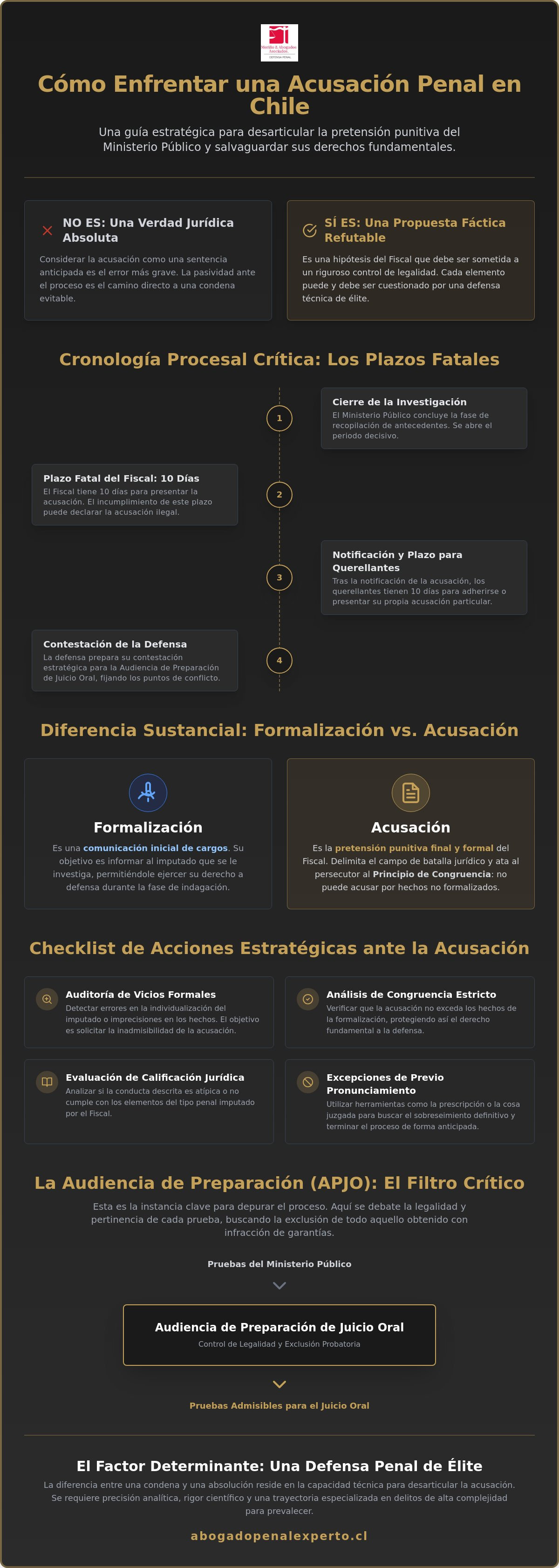 Cómo enfrentar una acusación penal chile