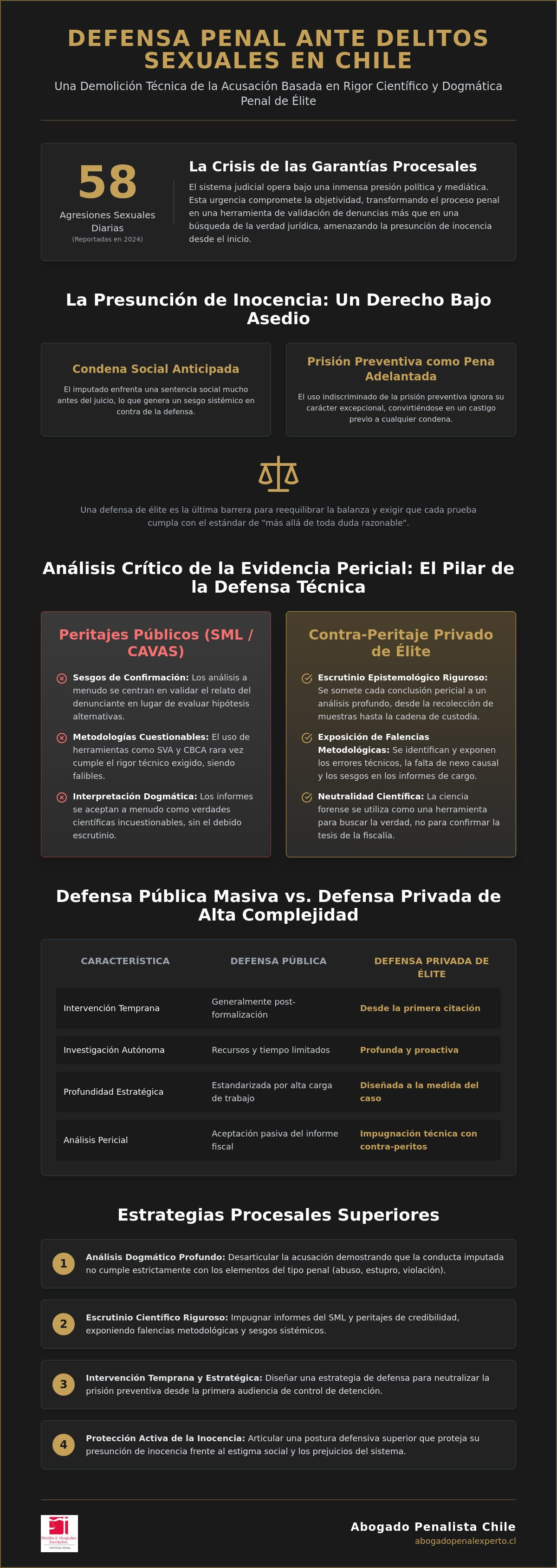 Defensa delitos sexuales chile