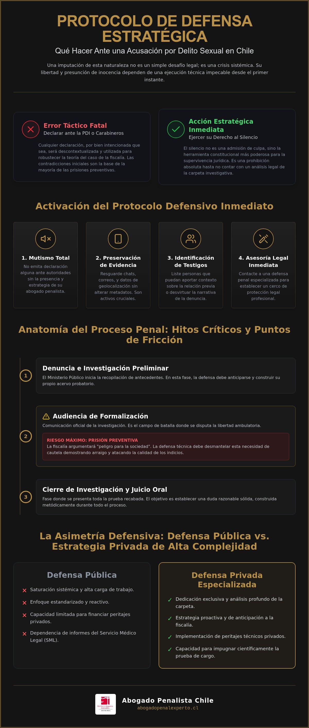 Qué hacer si me acusan de delito sexual Chile
