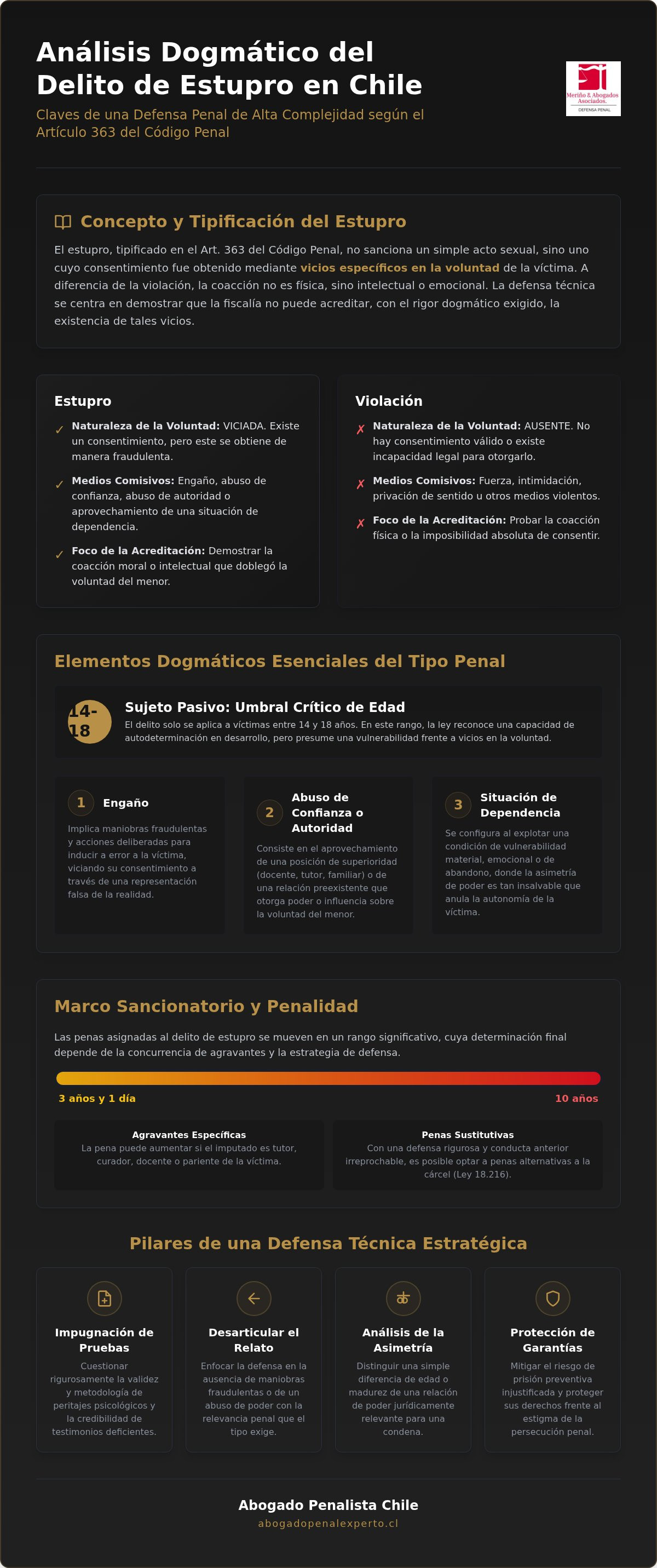 Abogado estupro chile