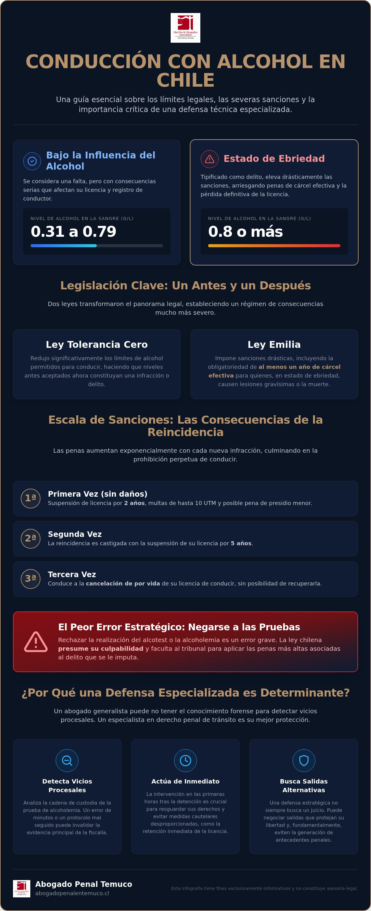 Abogado manejo estado de ebriedad