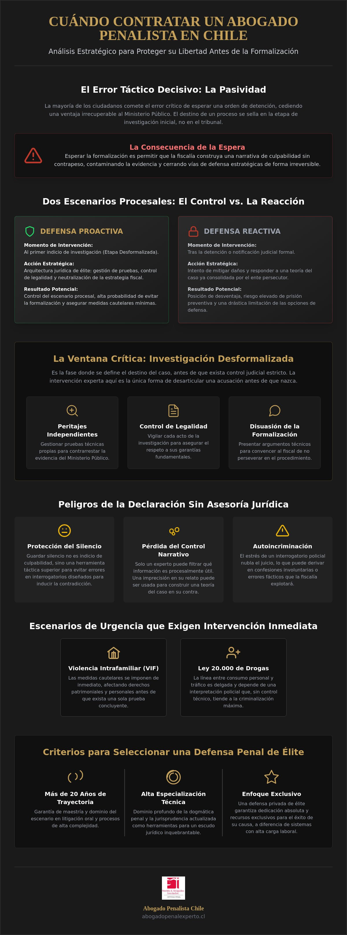Cuando contratar abogado penalista chile