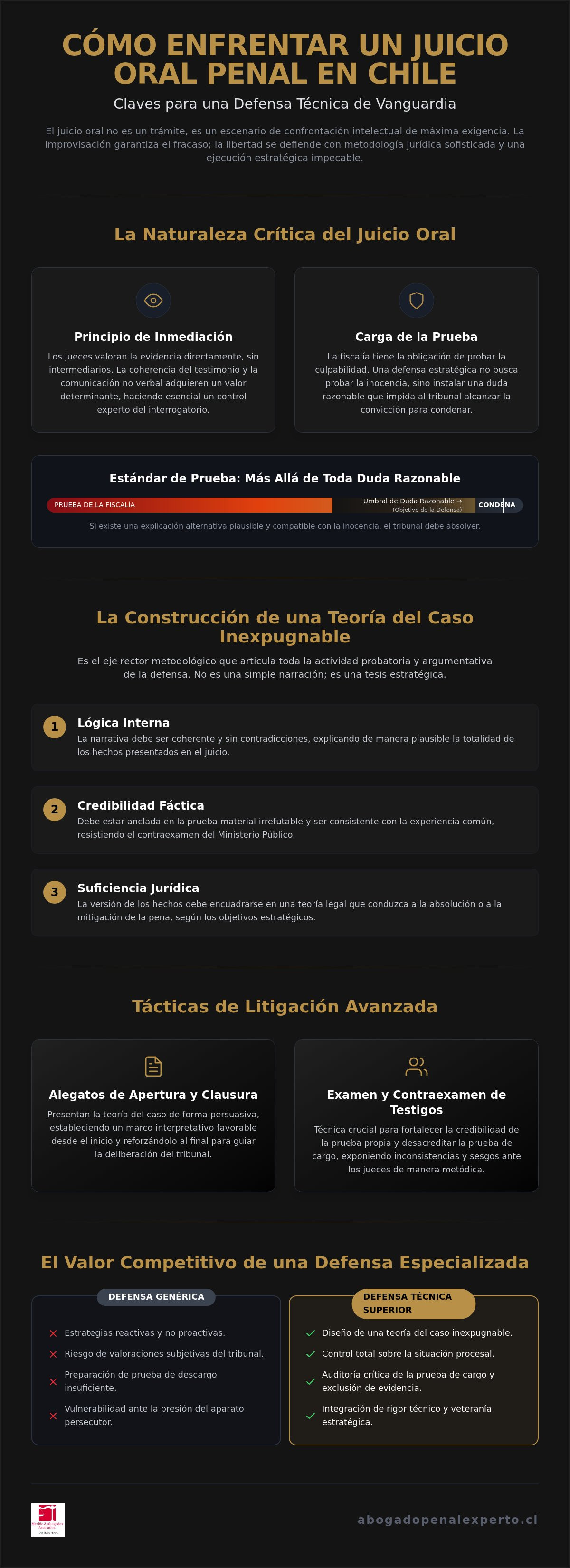 Cómo enfrentar un juicio oral penal Chile