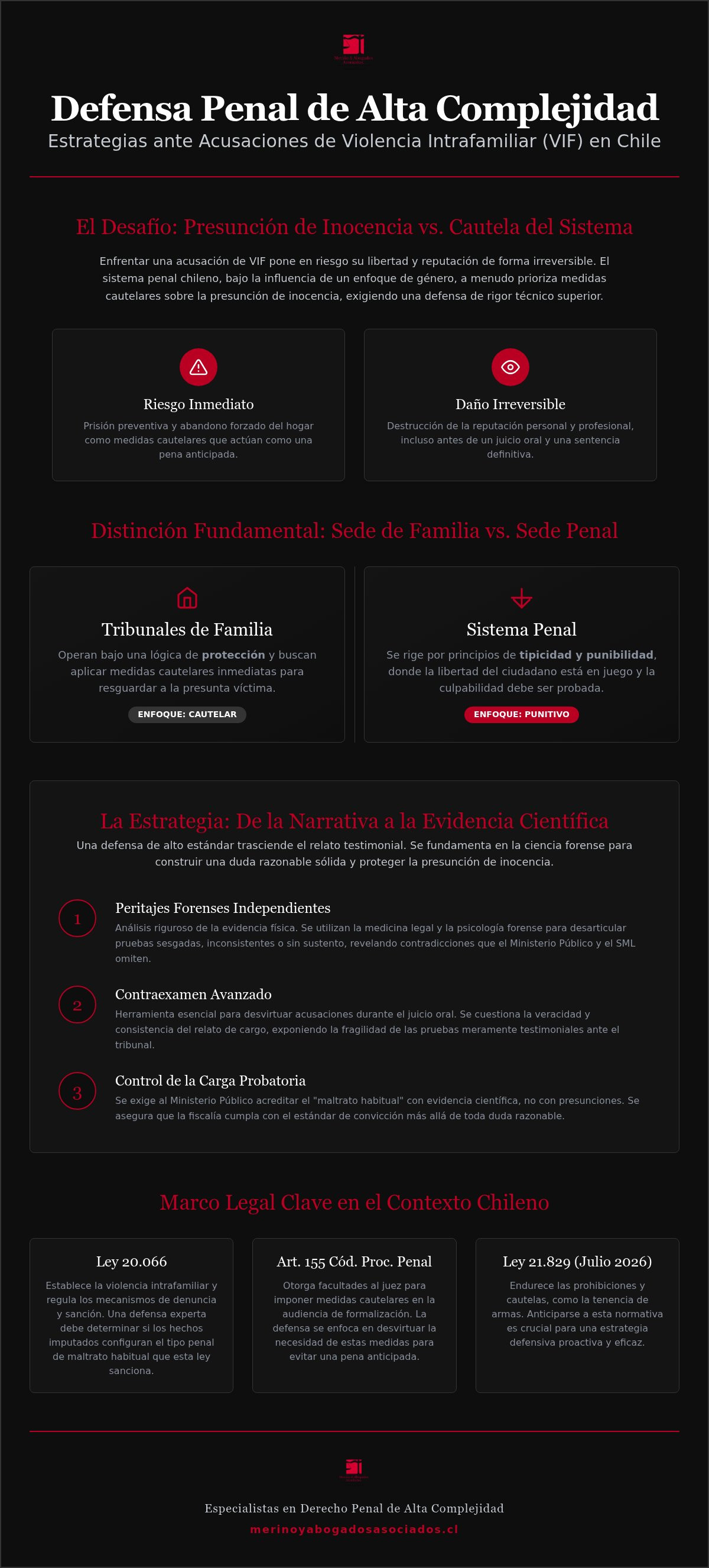 Defensa penal por violencia intrafamiliar