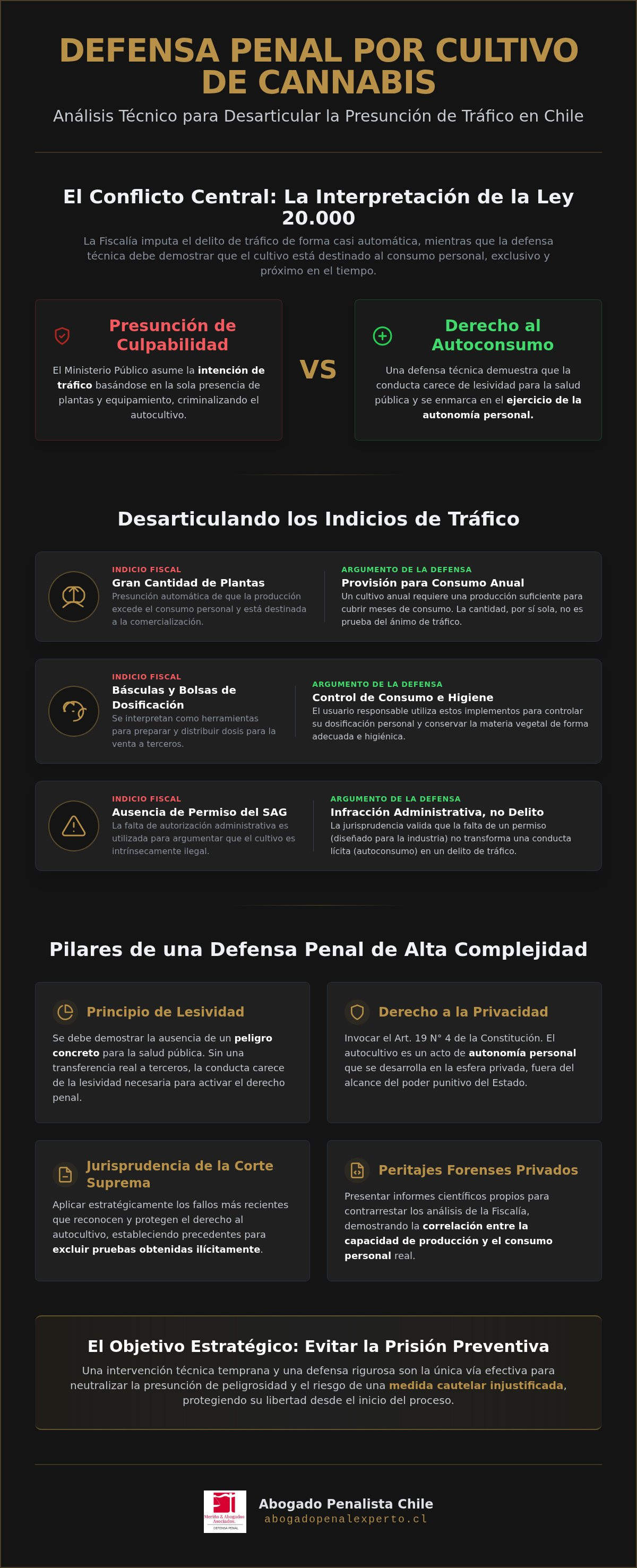 Defensa cultivo cannabis Chile