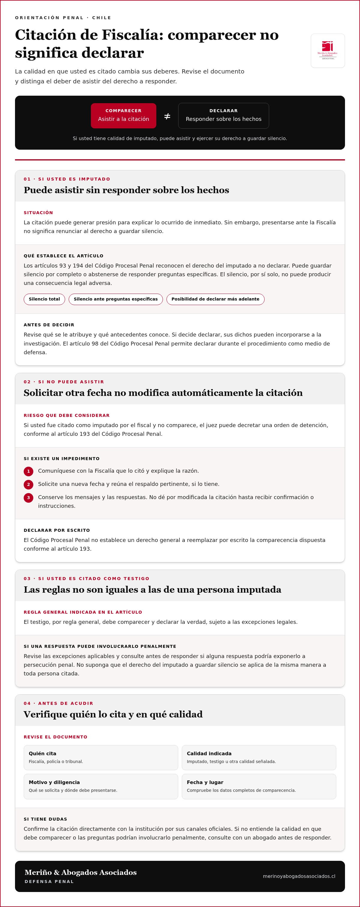 Puedo negarme a declarar ante un fiscal