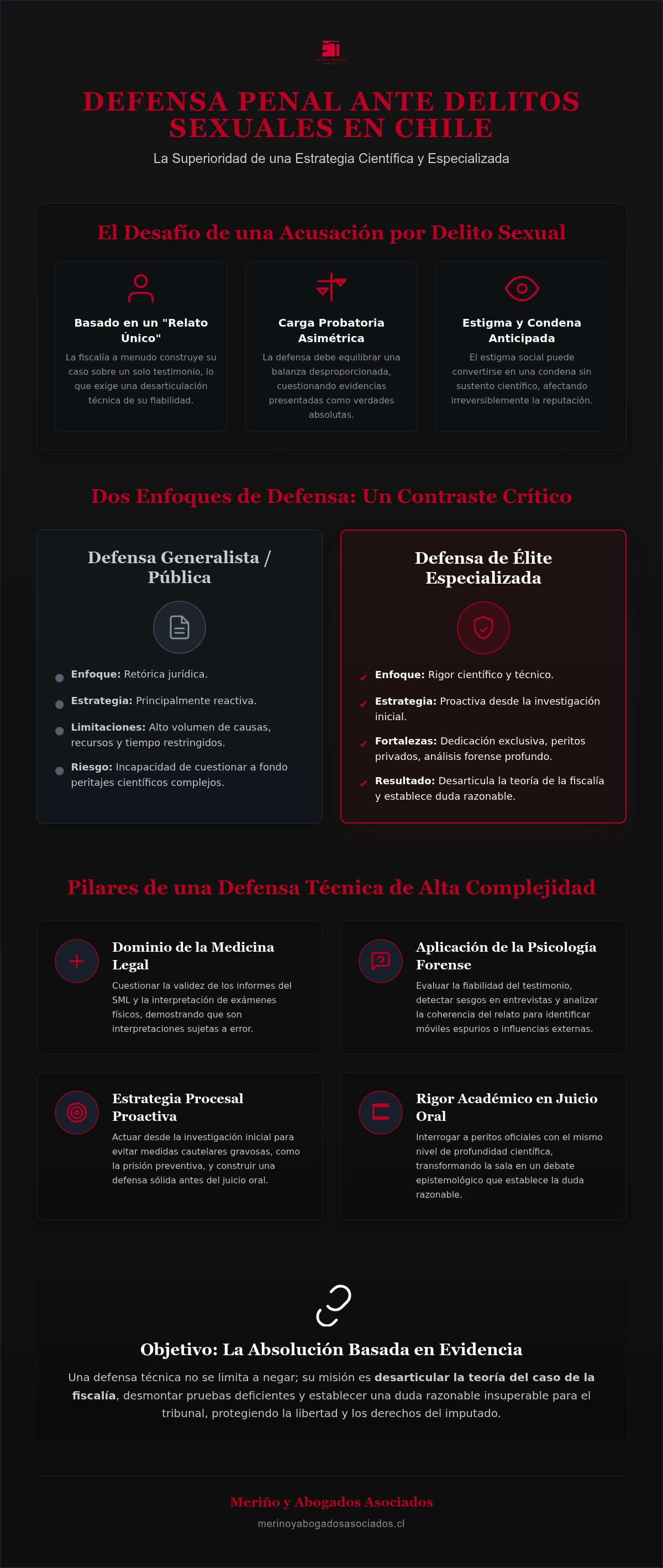 Abogado experto en delitos sexuales en Chile