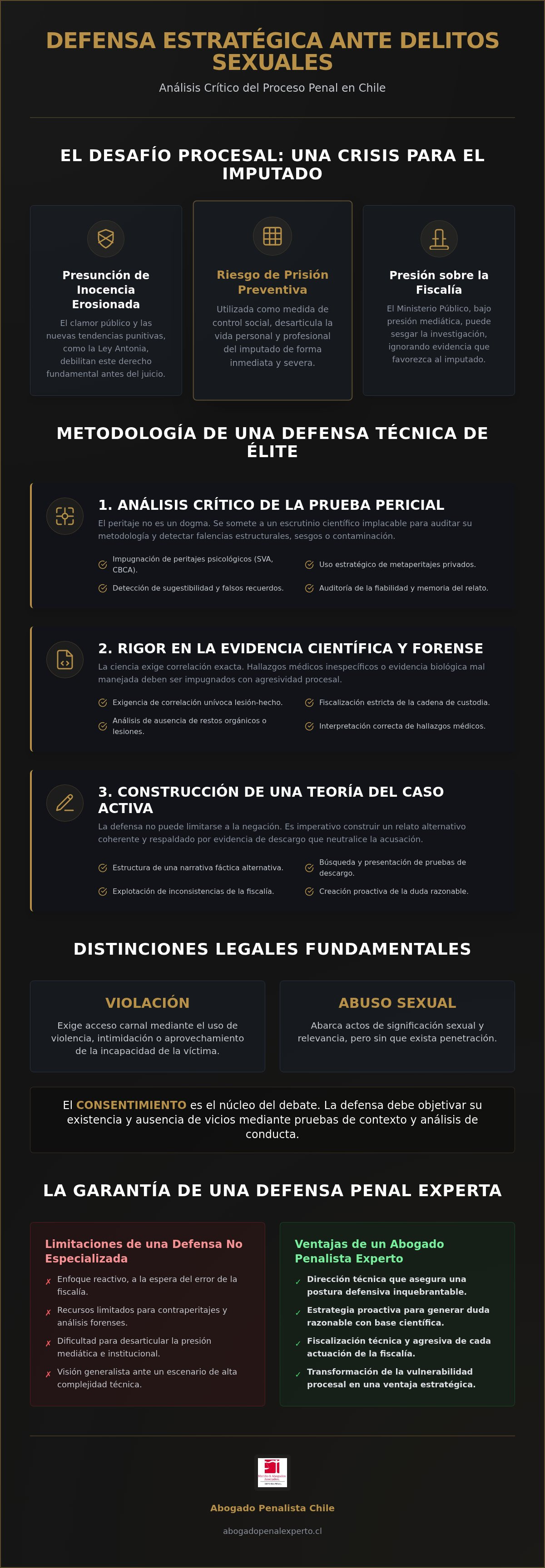 Defensa delitos sexuales Chile