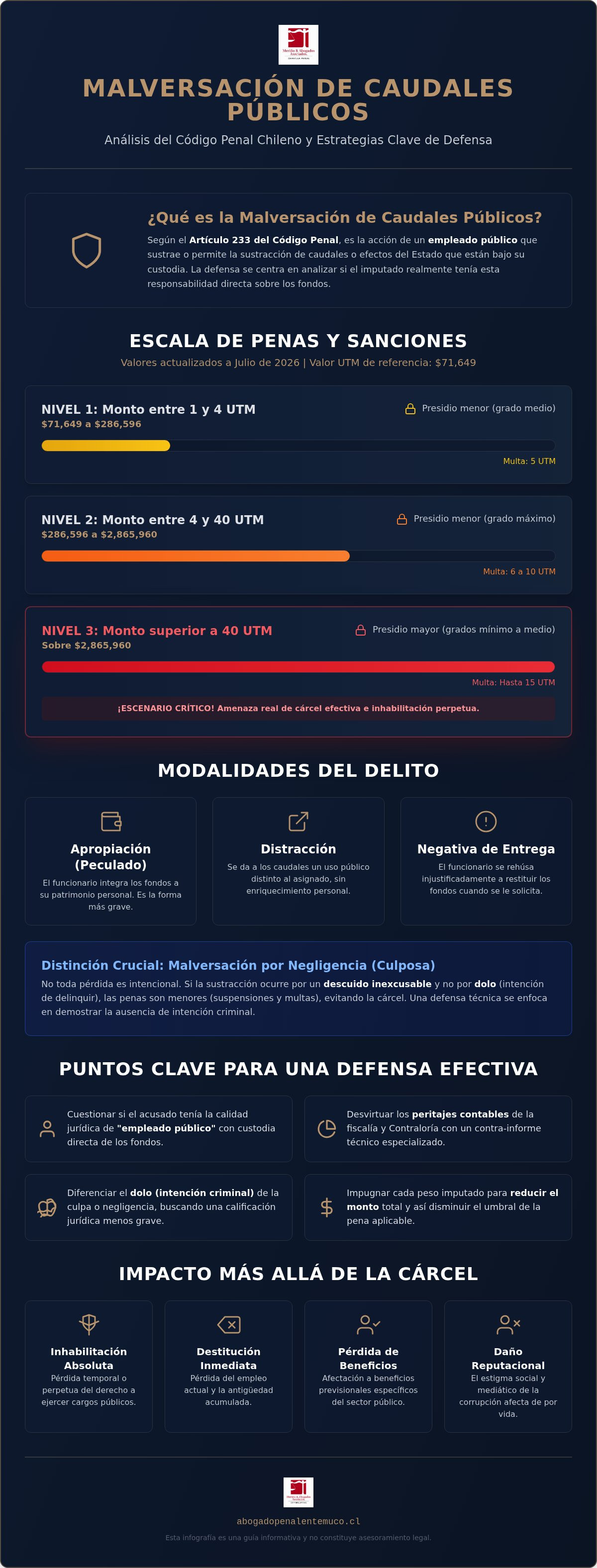 Defensa malversacion de caudales publicos