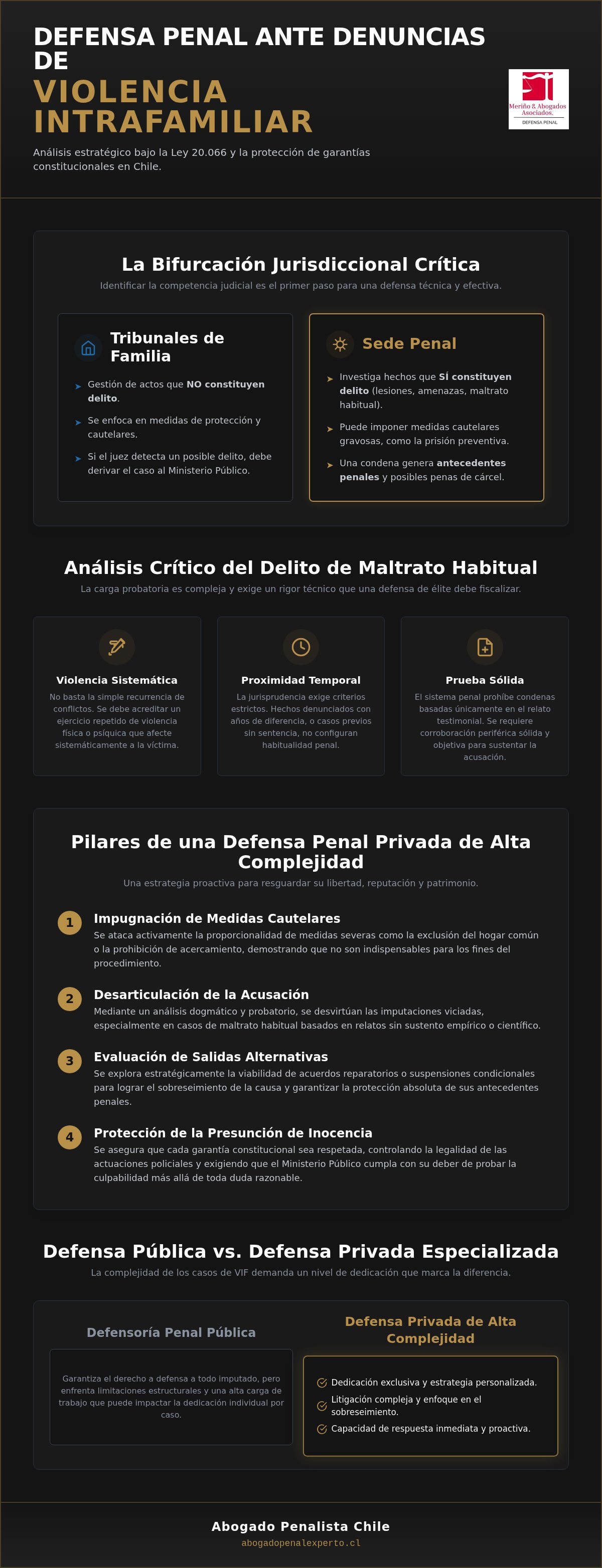 Defensa violencia intrafamiliar Chile