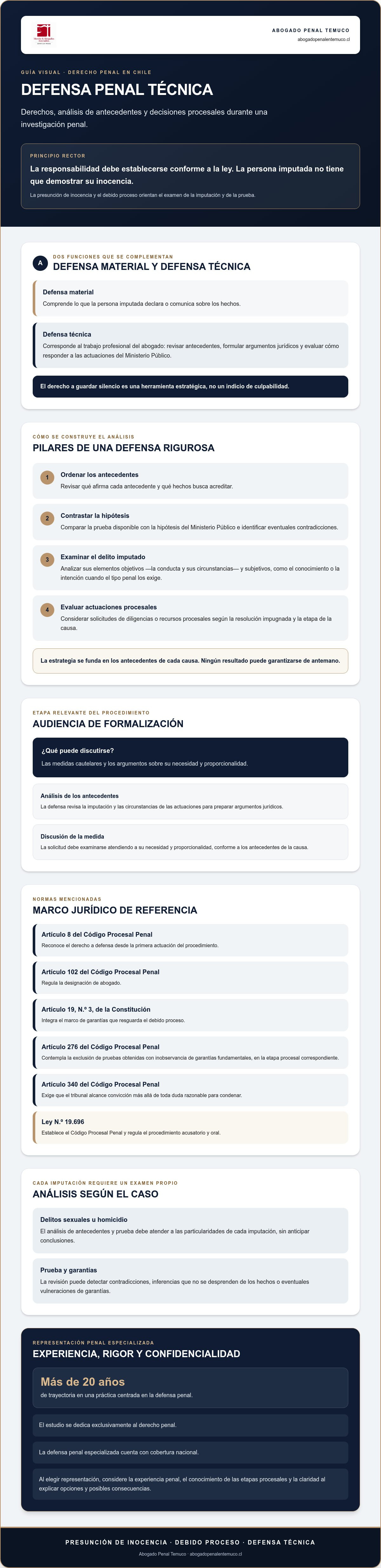 Defensa penal técnica