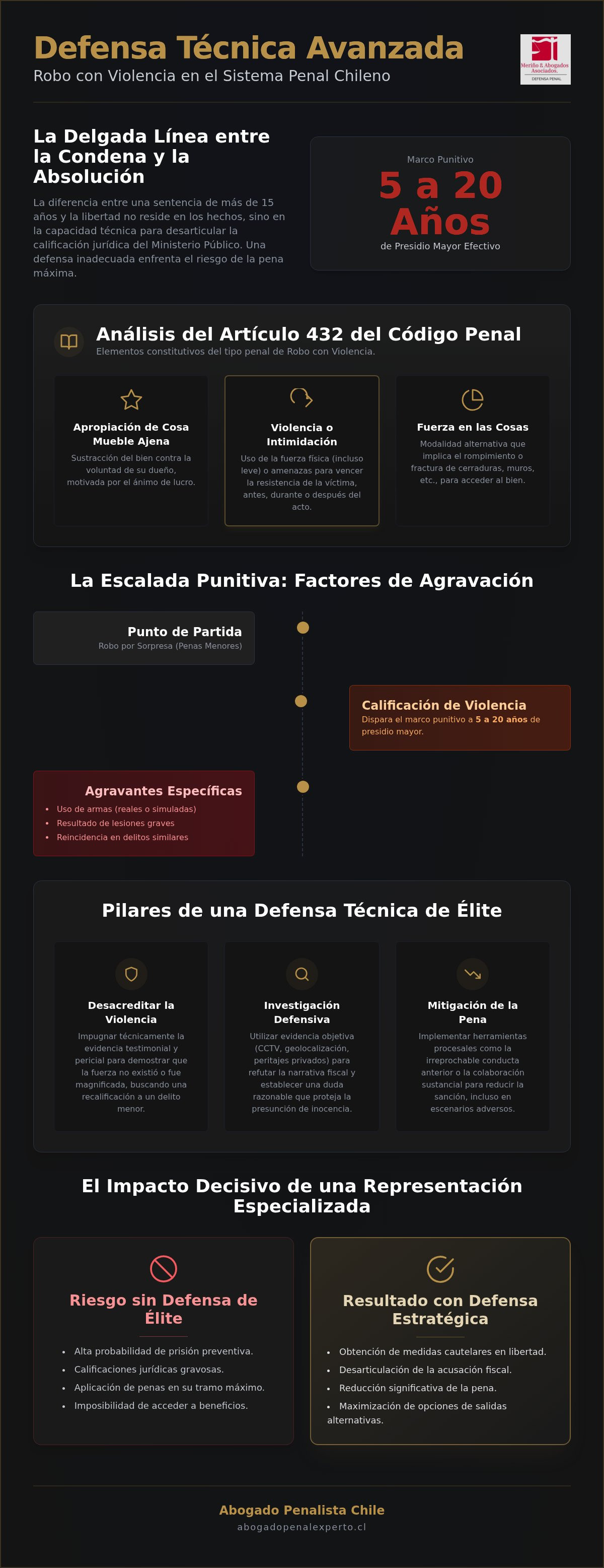 Defensa robo con violence Chile