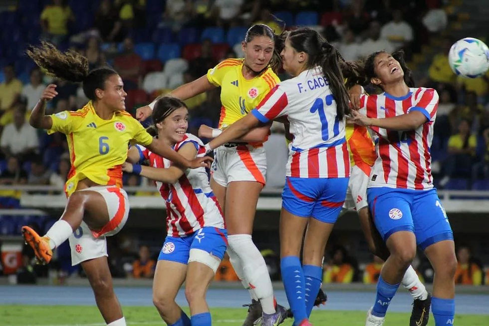 Colombia buscó de diversas maneras el gol, pero Paraguay pudo contrarrestar los ataques de las cafeteras. Foto: Lorena Montaño