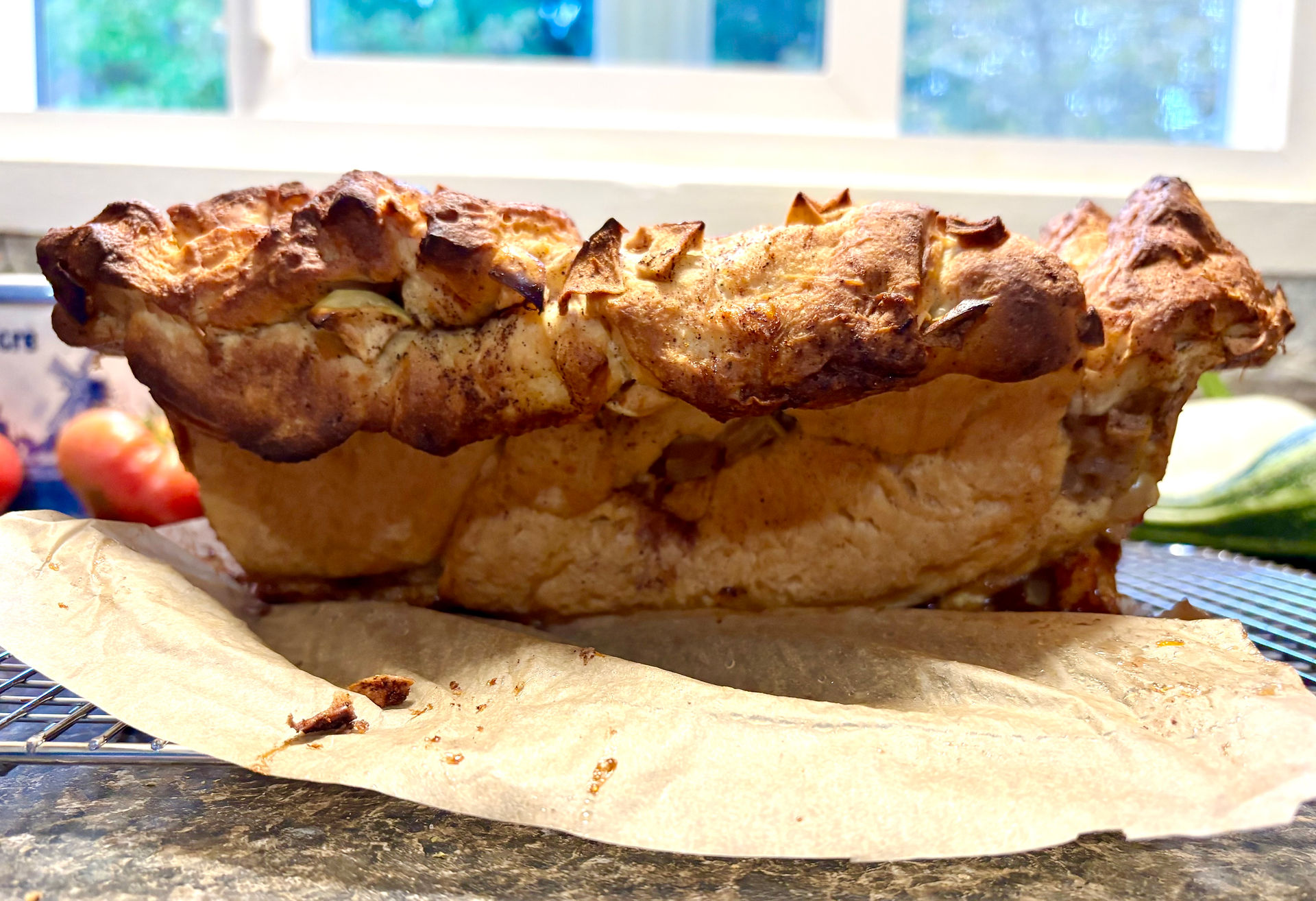 Dairy Free Apple Cinnamon Pull Apart Bread
