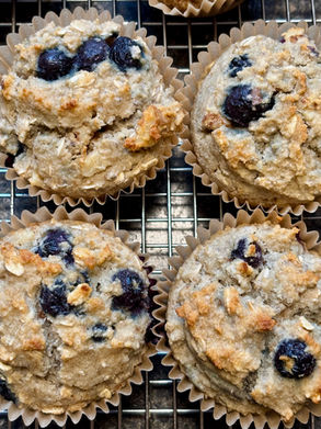 Rice and Almond Flour Blueberry Muffins