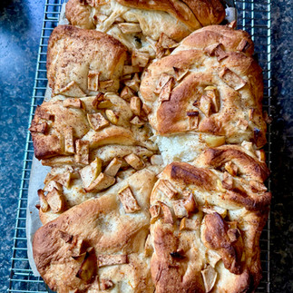 Dairy Free Apple Cinnamon Pull Apart Bread
