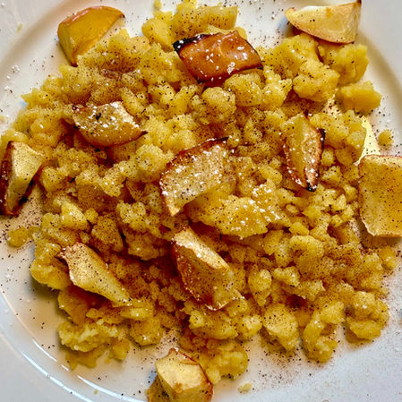 Schmarrn is a classic Austrian dessert, though in my childhood, it was always served as a breakfast dish. My father's family is primarily German, and he introduced this dish to my siblings and me when we were young. I adored it as a child, and it's quite easy to prepare—essentially scrambled pancakes—and it can easily become a favorite for others as well.