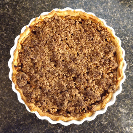 Apple Tart with Crumble Topping