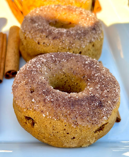 My Dairy and Oil Free Pumpkin Donuts make an ideal autumn treat to enjoy with family and friends. The deep pumpkin flavor combined with cozy fall spices and maple syrup, finished with a cinnamon sugar topping, will have you craving more. You can also make these donuts completely Guten-Free!