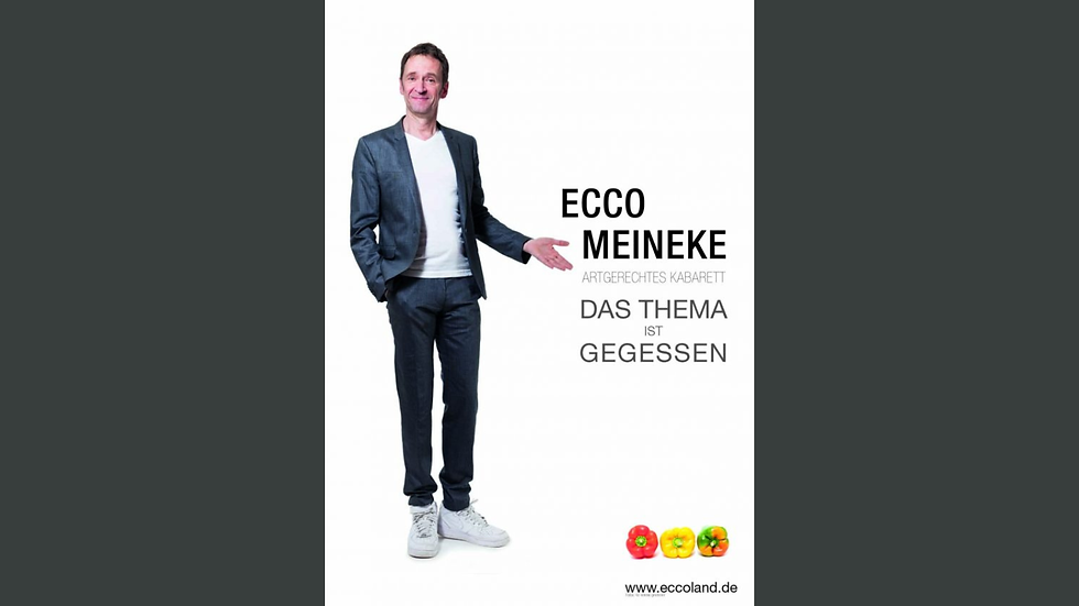 "Das Thema ist gegessen" - Kabarett von und mit Ecco Meineke