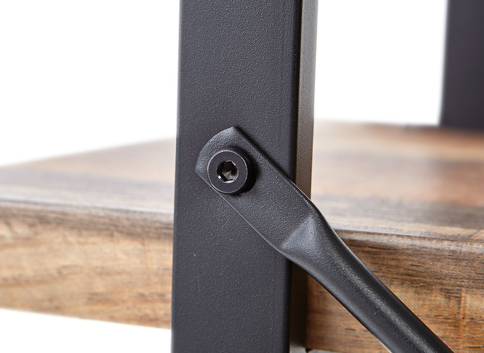 Thumbnail: Inspirer Studio 3 Tiers Ladder Shelf, Vintage Bookshelf, Storage Rack