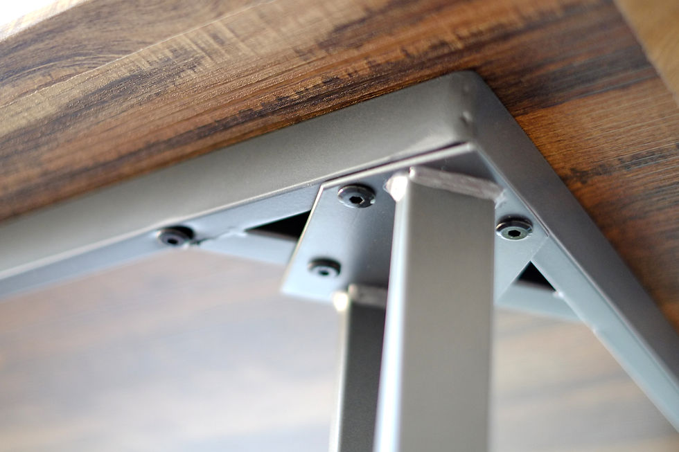 Thumbnail: Counter Height Dining Table Rustic Brown Rectangle