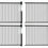Thumbnail: 4 PCS UVITA® Regular Aluminum Pool Fence Panels with Posts