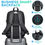 Thumbnail: BANGE Travel Waterproof Backpack with USB Charging Port Fit 15.6 Inch Laptop Bac