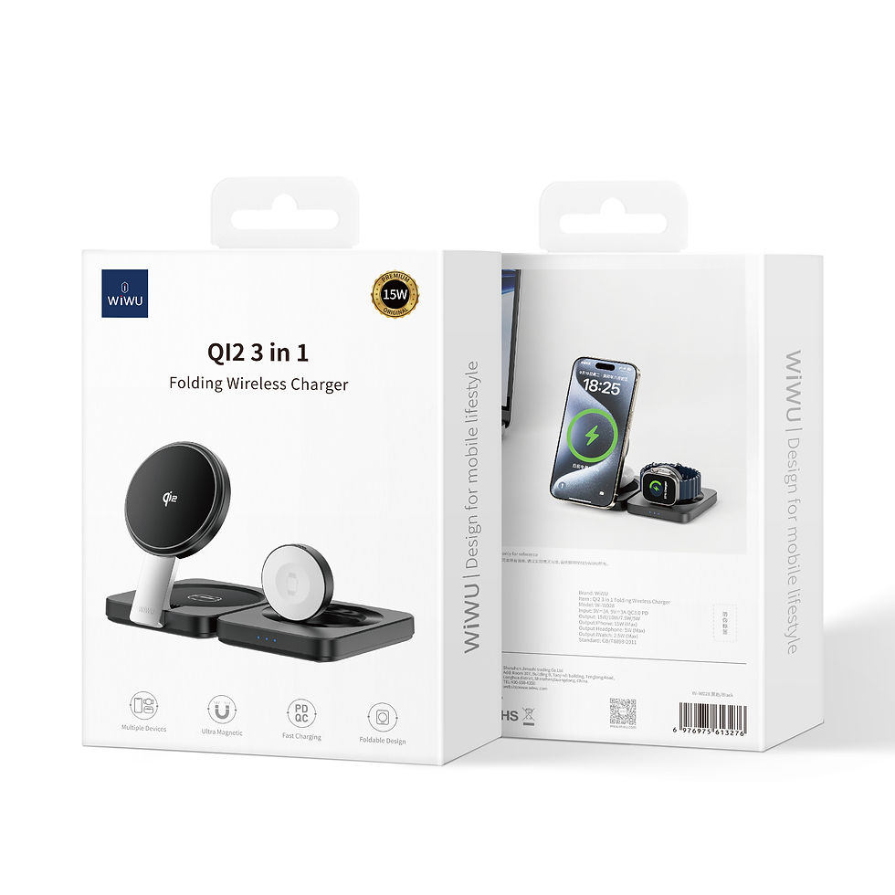 Thumbnail: QI2.0 3 in 1 Folding Cableless Charger Wi-W028