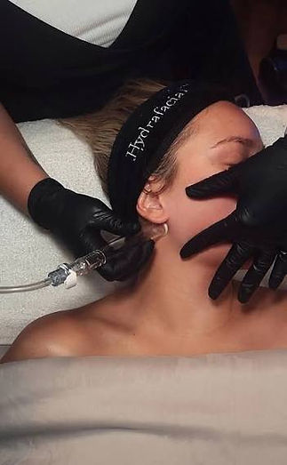 Lymphatic treatment via hydrafacial