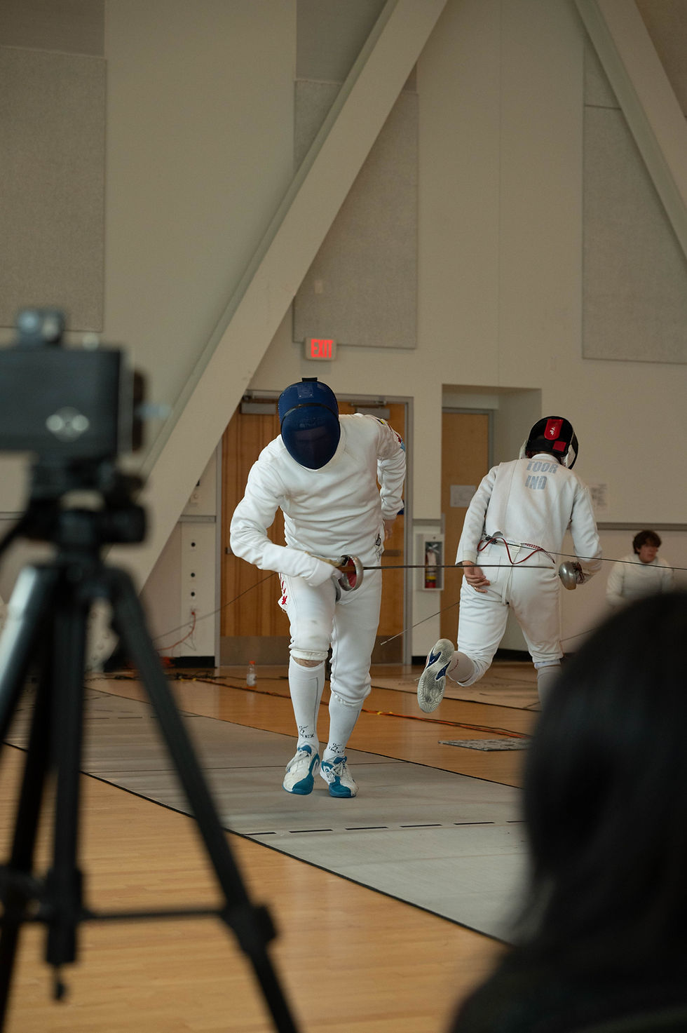 Athena Fencing Club fencer at a local tournament.
