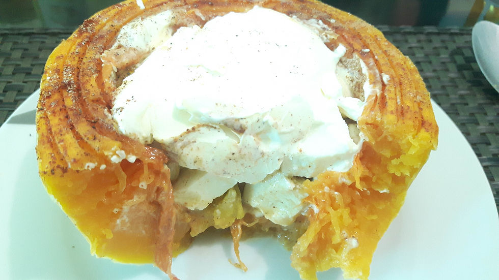 Zapallo (calabaza) Mantequilla con Relleno de Mango