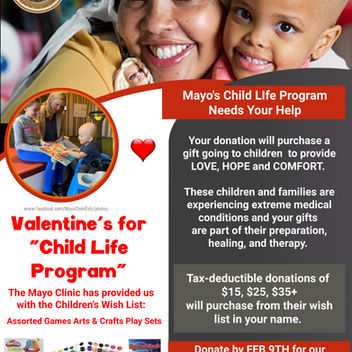Spreading HOPE and LOVE to Children at Mayo Clinic Hospital