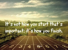 Amy’s Advice: Finishing Strong