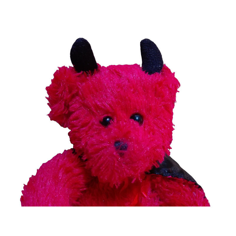 Miniatura: Peluche Oso Diablo Corazon Love 30cm Walmart