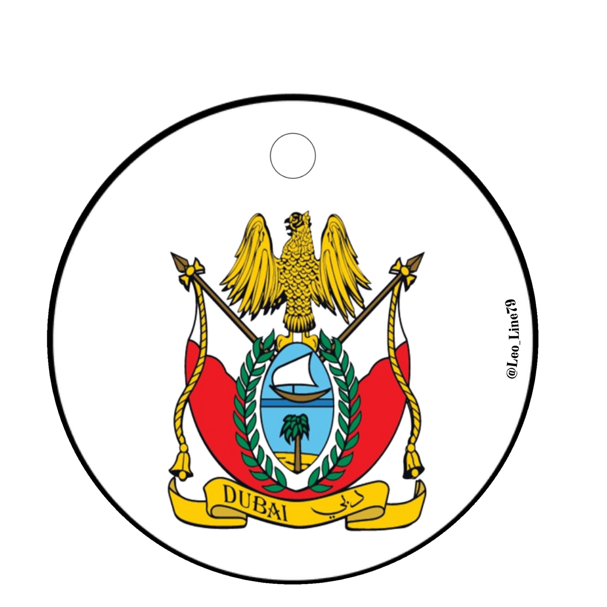 Dubai logo Car Medal