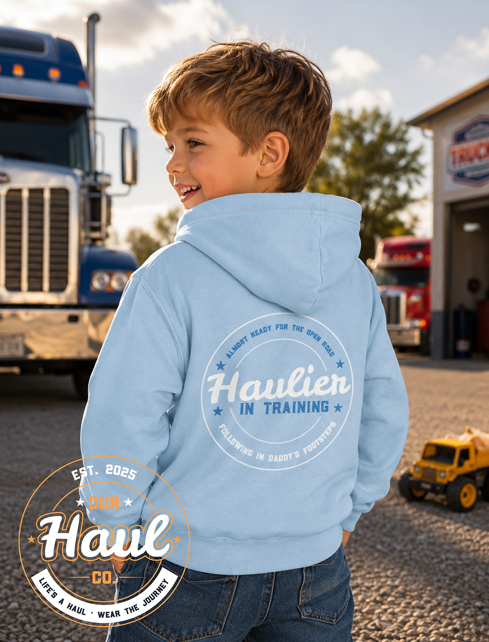 Thumbnail: Haulier in Training (Daddy/Mummy's Footsteps) – Children's Hoodie