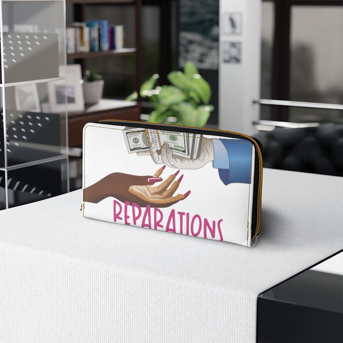 You Owe Me - Reparations Wallet WHITE
