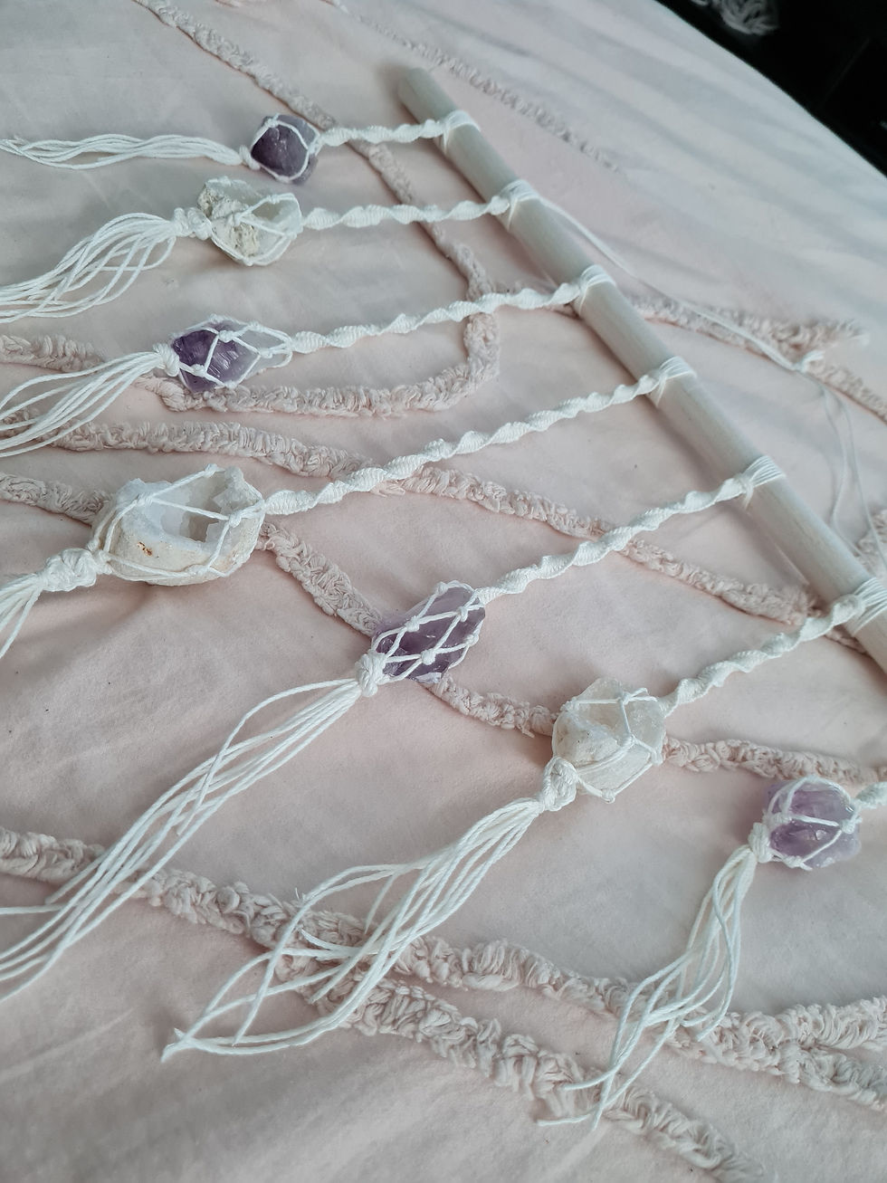 Seven Piece Crystal Wall Hanging